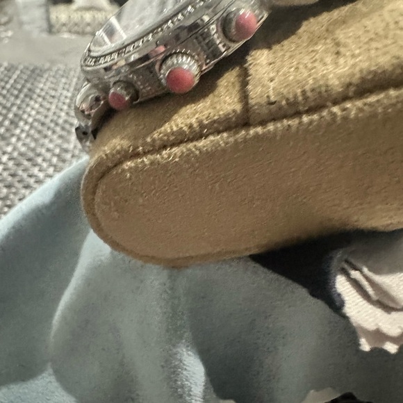 JBW large ladies pink face with zirconias around face and on watch face. - Picture 2 of 6